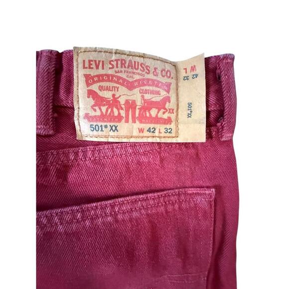 Levi's 501® XX Red Vintage Jeans - Size 42x32 - Picture 4 of 7